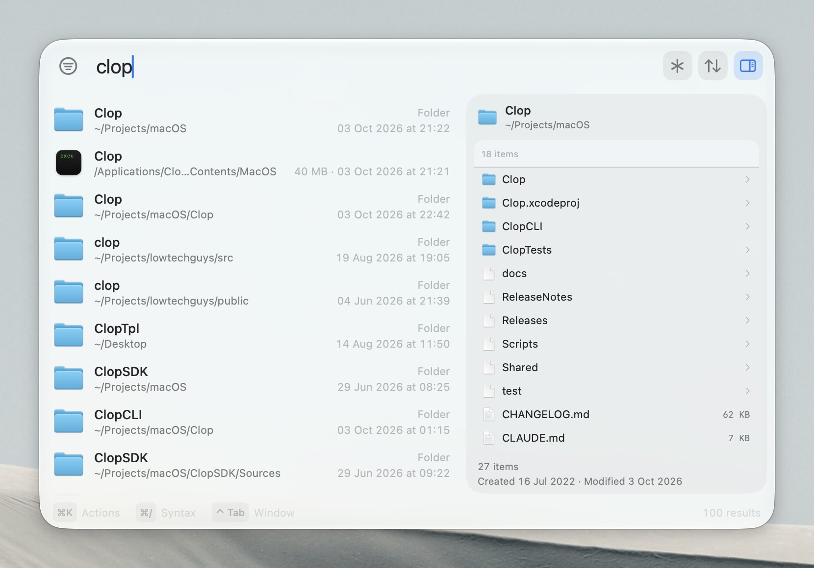 search bar