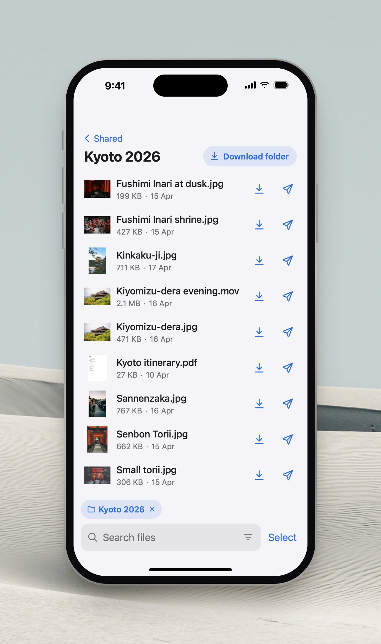 file server on an iPhone